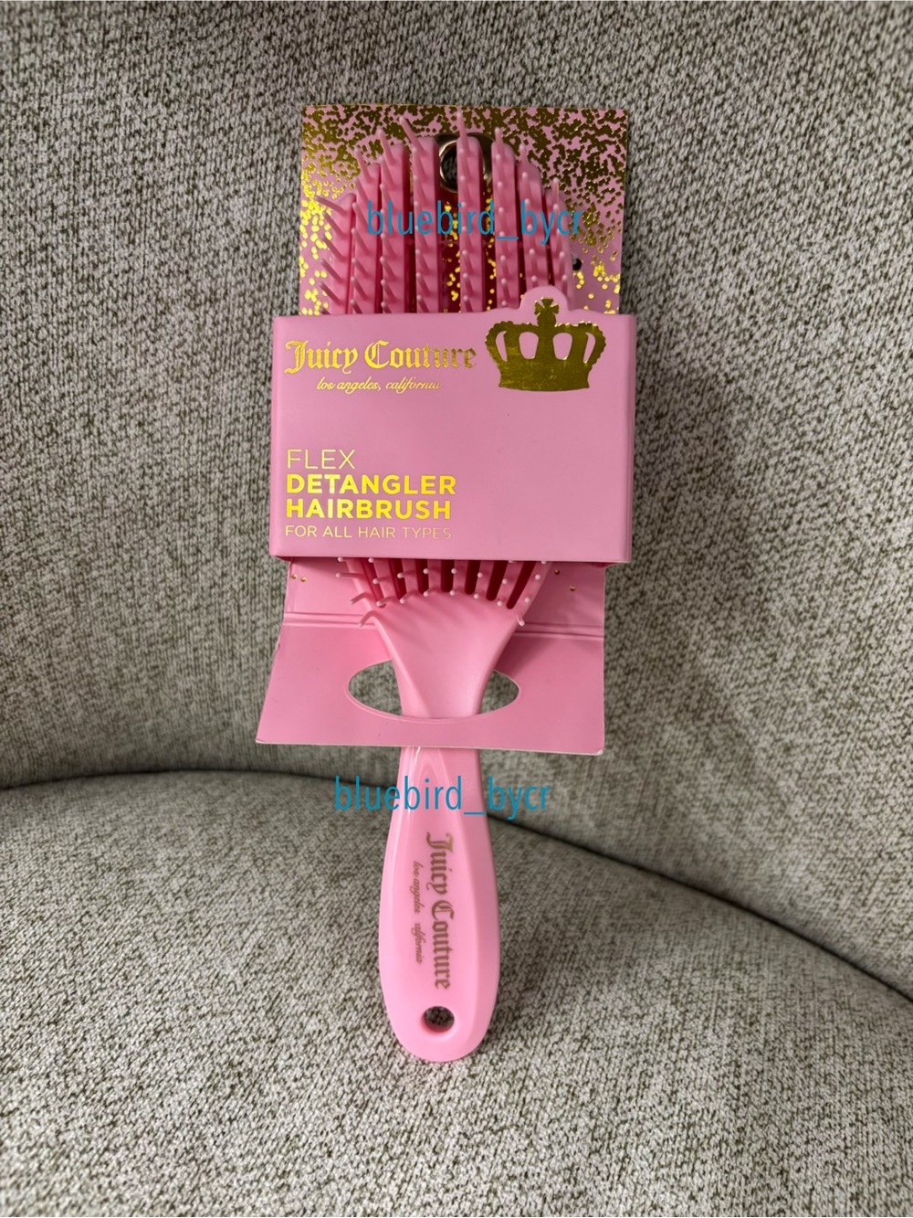 Juicy Couture Pink Flex Detangler Hairbrush for all hair types